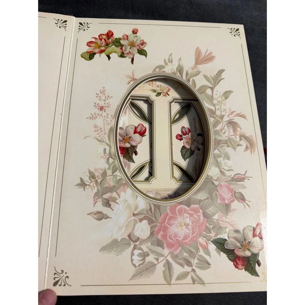 Robert Frederick Family Photograph Album Vintage Floral Die Cut Frames 1999